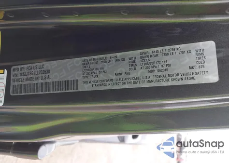 2020 Jeep Gladiator Mojave 4X4 z USA, uszkodzony, nr VIN 1C6JJTEG1LL202638